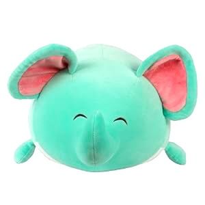 Smoochy Pals Elephant Plush Toy Pillow, 15"